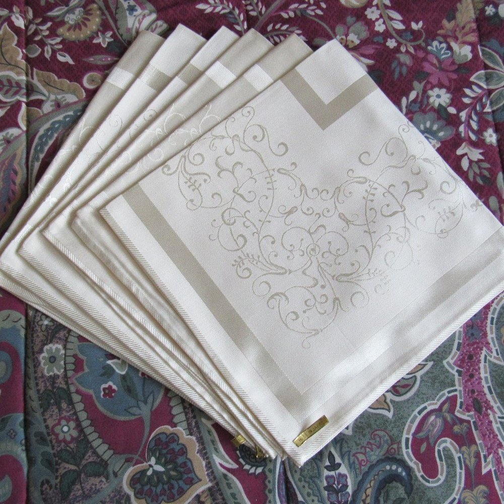 Set of 6 100% Cotton Napkins 18.5" X 18.5" Japan